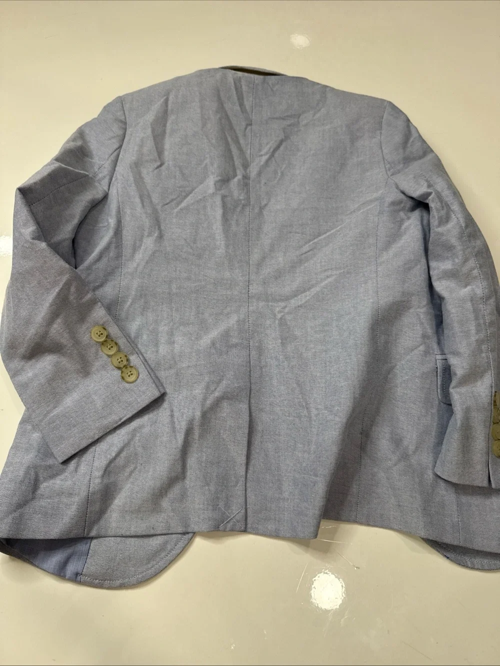 NWT Crewcuts Thompson Boys Blue Suit Jacket Blazer 6-7 Lined Notch A030826
